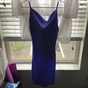 COWL NECK satin-like dress